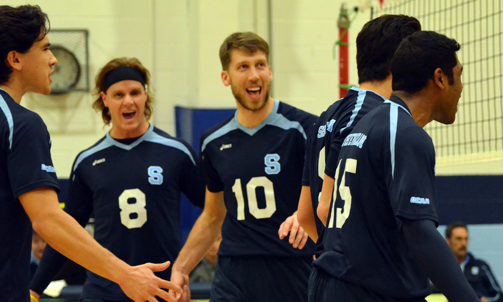 Men’s volleyball bounce back with win over St. Clair