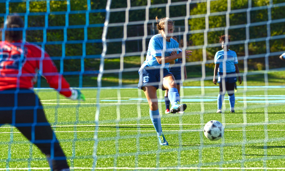 Seven goal outburst powers women's soccer past UTM