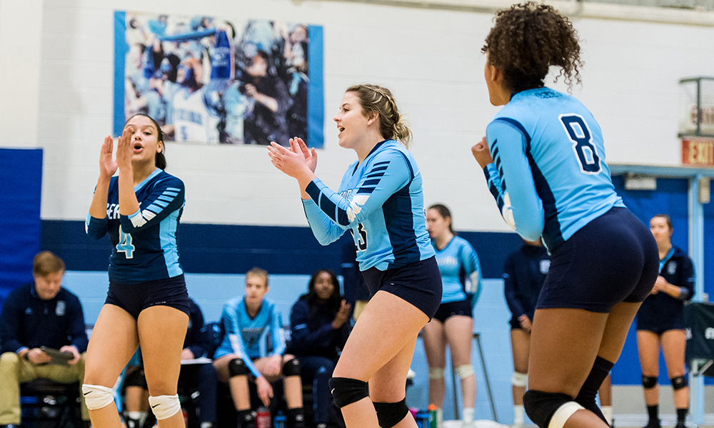 Women's volleyball falls short in close battle with St. Clair