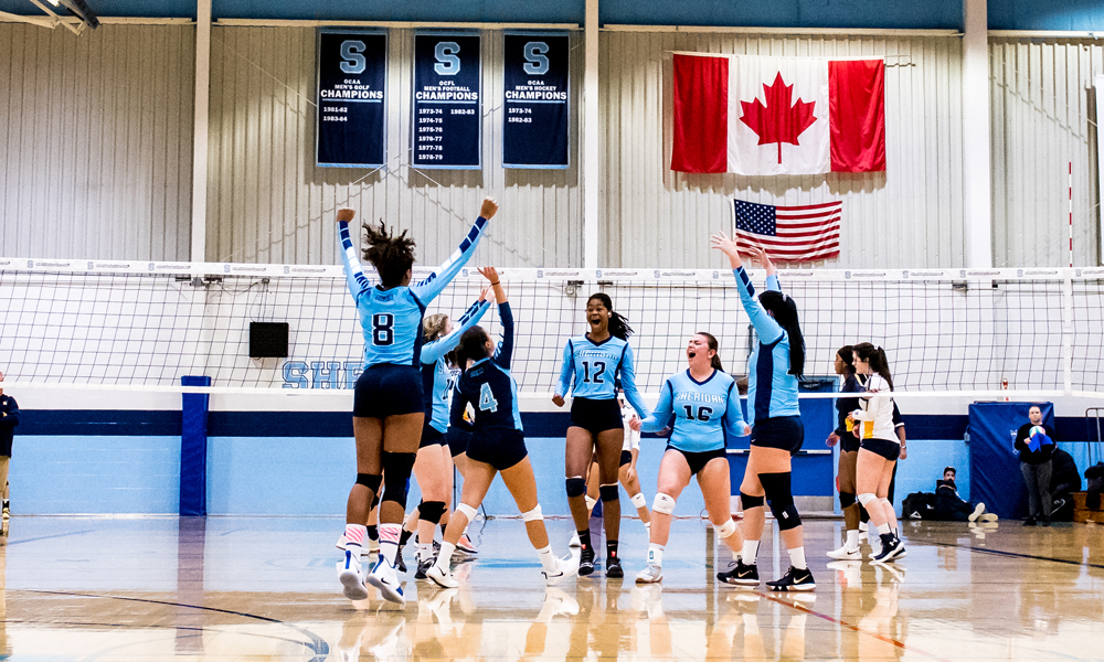 Women's volleyball win streak snapped in loss to Humber